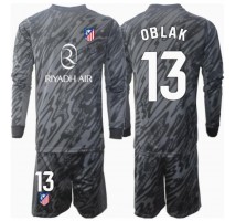 Atletico Madrid Jan Oblak #13 Bramkarskie Koszulka Podstawowa dzieci 2024-25 Długi Rękaw (+ krótkie spodenki)